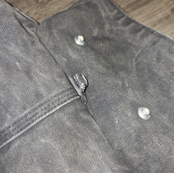 Vintage Carhartt Mens Quilted black chore coat XL 48 Regular - Picture 3 of 16